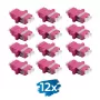 Adaptateur fibre optique LogiLink FA02LC8 LC duplex, 12 pièces, avec bride, violet