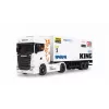 Amewi Mini-Scania 730 S with Box Trailer 1:64 RTR, white (22784)