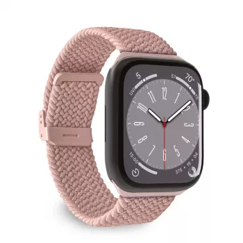 Bracelet en nylon PURO Loop pour Apple Watch 38/40/41 mm, rose