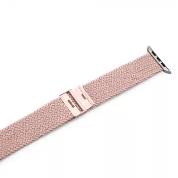 Bracelet en nylon PURO Loop pour Apple Watch 38/40/41 mm, rose