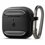Coque Spigen Rugged Armor pour Apple AirPods 4, noir mat