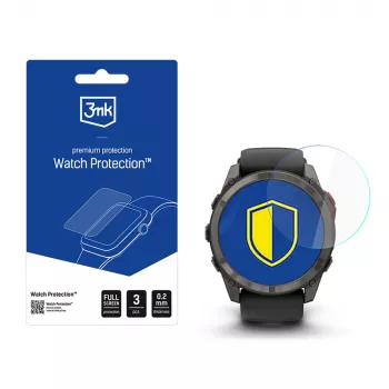 Film de protection d'écran pour montre 3MK FlexibleGlass Watch pour Garmin Fenix 8 Pro, 51 mm