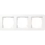 Cadre de recouvrement Gira 0213150, 3 postes, Gira E1, blanc pur, brillant