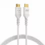 Câble HDMI EFB Elektronik HDMI-20-00012 High Speed avec Ethernet, 4K60Hz, 18 Gbit/s, 1 m, blanc, compatible HDMI 2.0