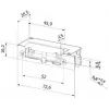 Gâche électrique BIRA HARTTE XS série XS00UM, 12-24 V AC/DC, standard, avec surveillance