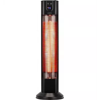 Radiateur infrarouge à fibre de carbone pour terrasse MPM MUG-26, noir