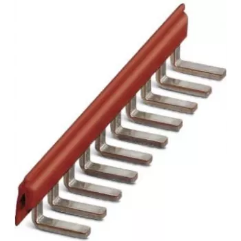 Pont d'insertion Phoenix Contact 2715953 EB 80-DIK RD, 80 pôles, 6,2 mm, rouge, borne de raccordement