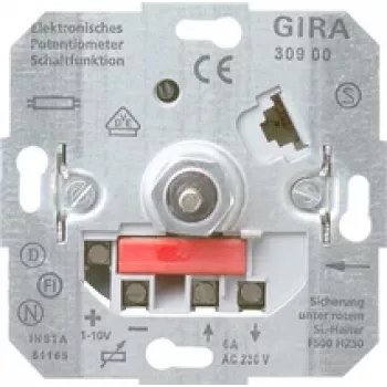 Gira 030900 Variateur et interrupteur, mécanisme encastré, métallique