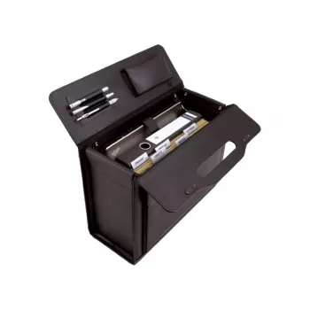 Jüscha Ancona courier bag 45042, black leather