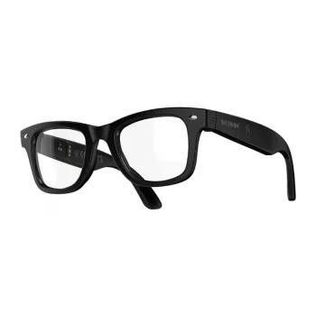 BlitzWolf BW-AG1 AI Smart Glasses with Blue Light Filter, Bluetooth Audio, Heart Rate and SpO2 Monitoring