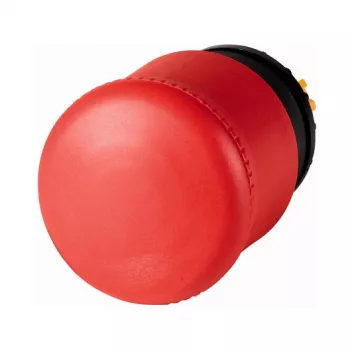 EATON M22-PV Emergency Stop Pushbutton, 38mm Mushroom Head, Pull-to-Release, Non-Illuminated, Red/Yellow