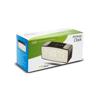 GRB Greenblue GB200 Bluetooth Clock Radio, FM, AUX-IN, 6 W, Temperature, 2200 mAh