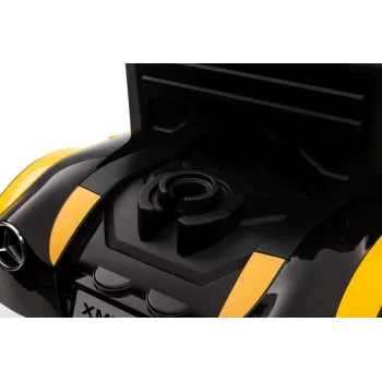 Camion électrique LEAN CARS Mercedes XMX622 jaune avec lumières LED