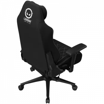 Chaise gaming ergonomique LORGAR CHA41 Advanced, tissu anti-taches Premium, noir/blanc