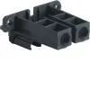 Hager UZ04A1 univers Z double support bas avec vis, polyamide