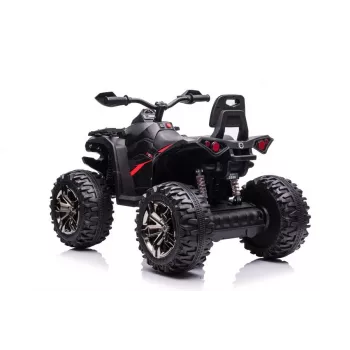 Lean Toys QLS-3288 Electric Ride-On Quad with Backrest, Black