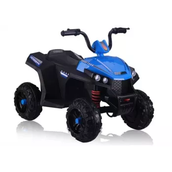 S601 Electric Ride-On Quad with EVA Wheels and LED Lights, Blue