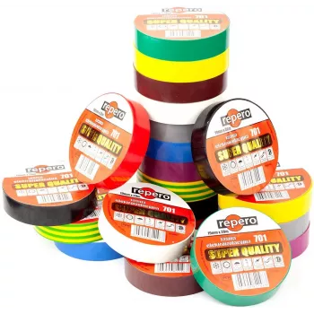 REPERO 701 Grey PVC Electrical Insulation Tape 19 mm x 20 m