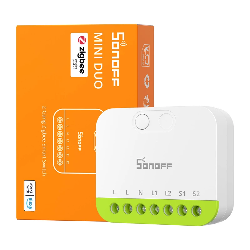 Mini interrupteur ZigBee deux canaux Sonoff MINI-ZB2GS
