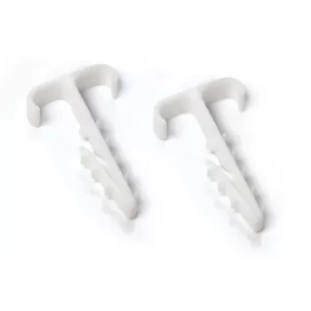 TRYTYT UWT-2 Double Flat Cable Clip, White, 100 pcs
