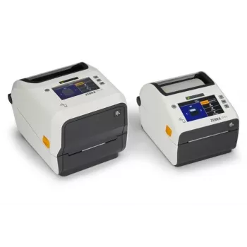 Zebra ZD621d-HC Direct Thermal Label Printer - 203 dpi - 108 mm Roll - 203 mm/s - Color Touch LCD - USB 2.0, LAN, Serial, USB Host, Bluetooth LE 5 - White