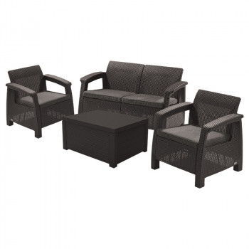 KETER Garden furniture set Corfu Box Set grey