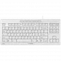 Clavier CHERRY STREAM TKL universel USB AZERTY français blanc